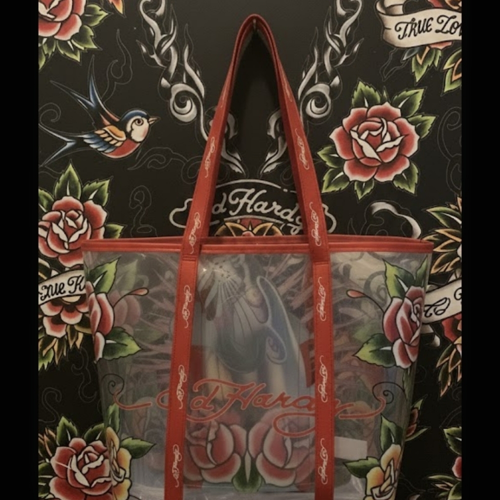 Ed Hardy Multicolor Graphic Tote